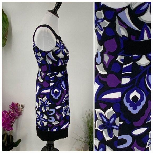 Halter Top Sun DressBlue Black White - Picture 2 of 7